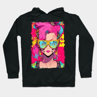 CYBERPUNK GAL | Futuristic Anime Manga Hyperpop | PROUD OTAKU Hoodie